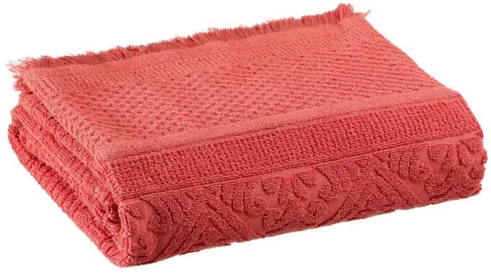 Drap de bain uni Zo Brique 100 x 180