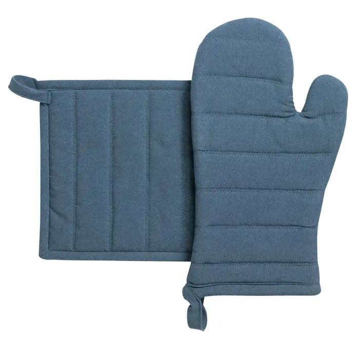 Lot gant de cuisine et manique recycl Jona Alize 15 x 30