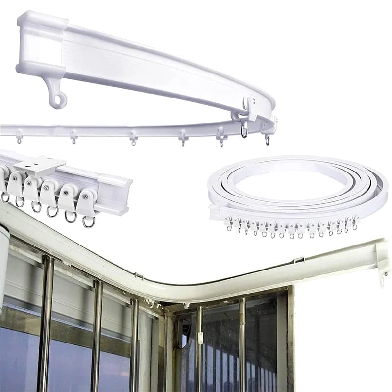 Rideau pliable 2/3/5/6M, pour chambres à coucher, balcons, salles de bains, rideau Flexible et silen