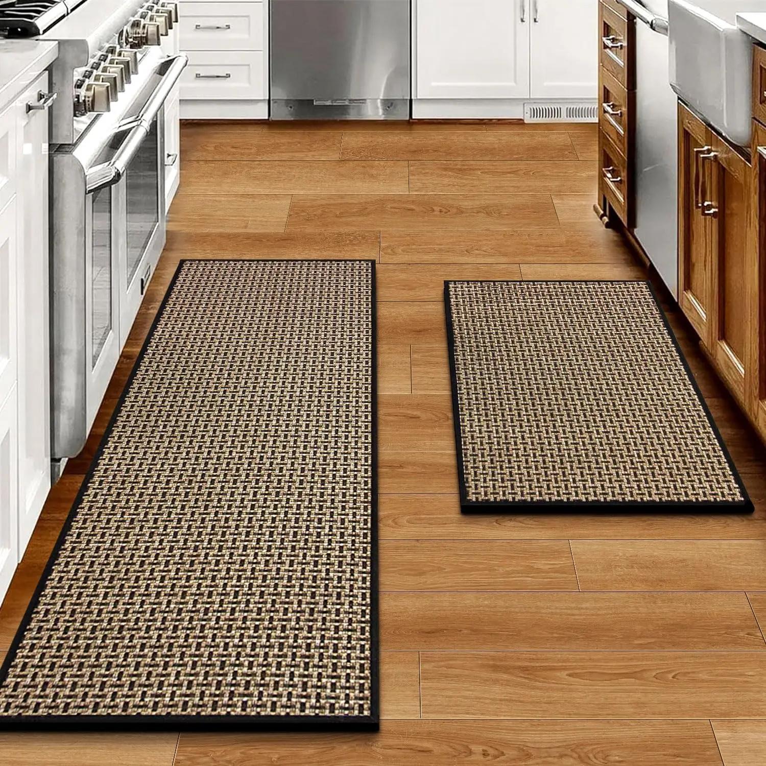 Tapis de cuisine, tapis antidérapants rembourrés pour le sol de la cuisine, tapis de confort absorba
