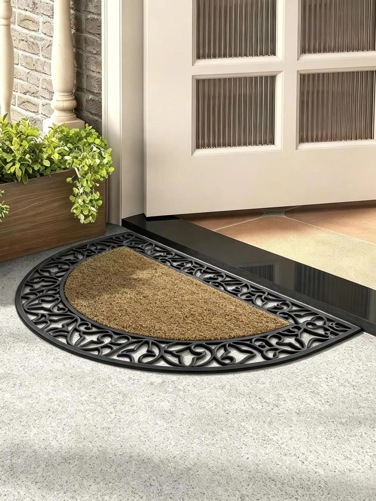 Tapis d'entrée extérieur en PVC ajouré pour drainage, tapis de sol antidérapant, anti-boue, imperméa