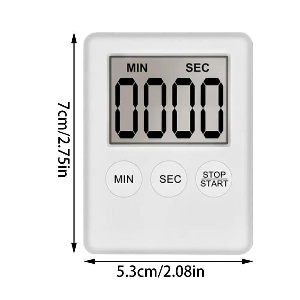 Minuteur de cuisine numérique avec écran LCD, compte à rebours et compte à rebours progressif, alarm