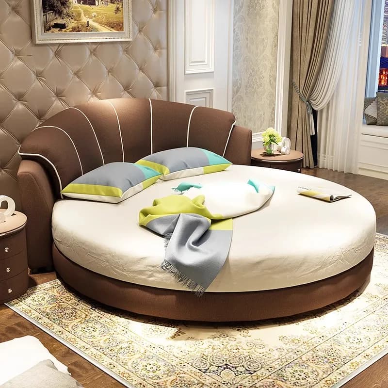 Lit minimaliste rembourré Unique, salon fantaisie, têtes De lit Double, Meubles De Chambre pour enfa