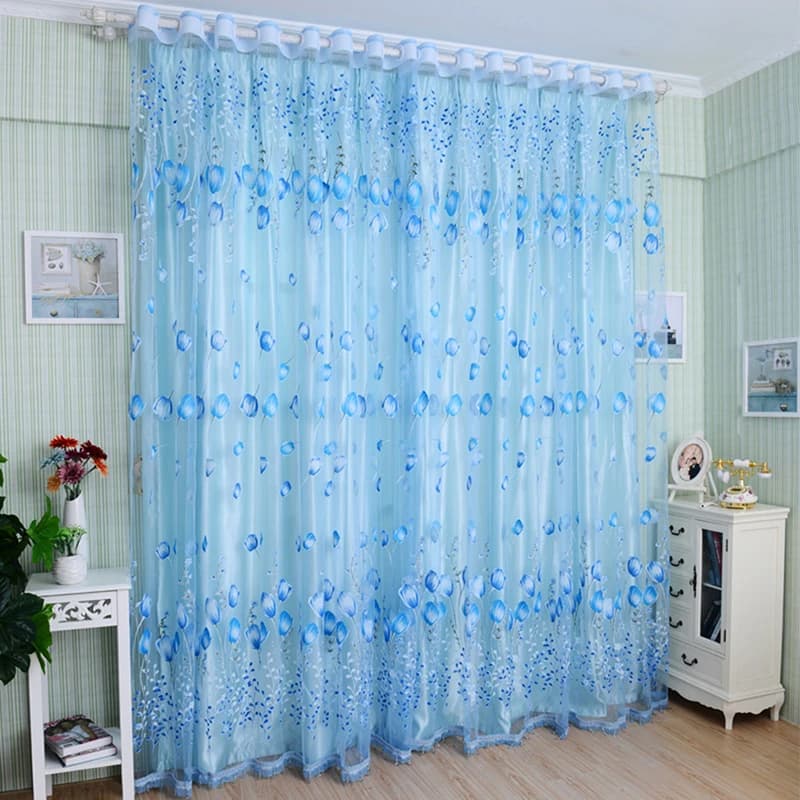 Rideau de fenêtre tulipe moderne, salon, chambre à coucher, porte de cuisine, fournitures de décorat
