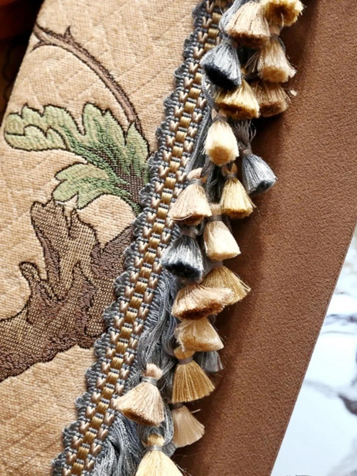 Rideau rétro américain en Chenille épaisse, lumière haut de gamme pour salon, Villa française, chamb
