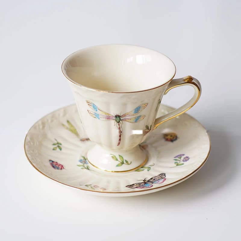 Ensemble tasse à café et plat en céramique, théière de l'après-midi, théière à dessert, tasse à café