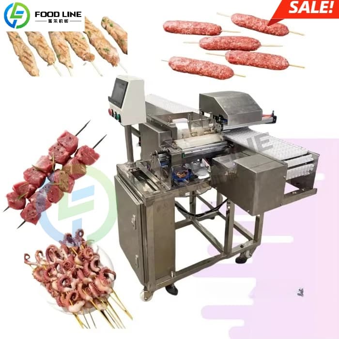 Système de brochage de viande - Insertion automatique de bâton de Kebab/Souvlaki de qualité commerci
