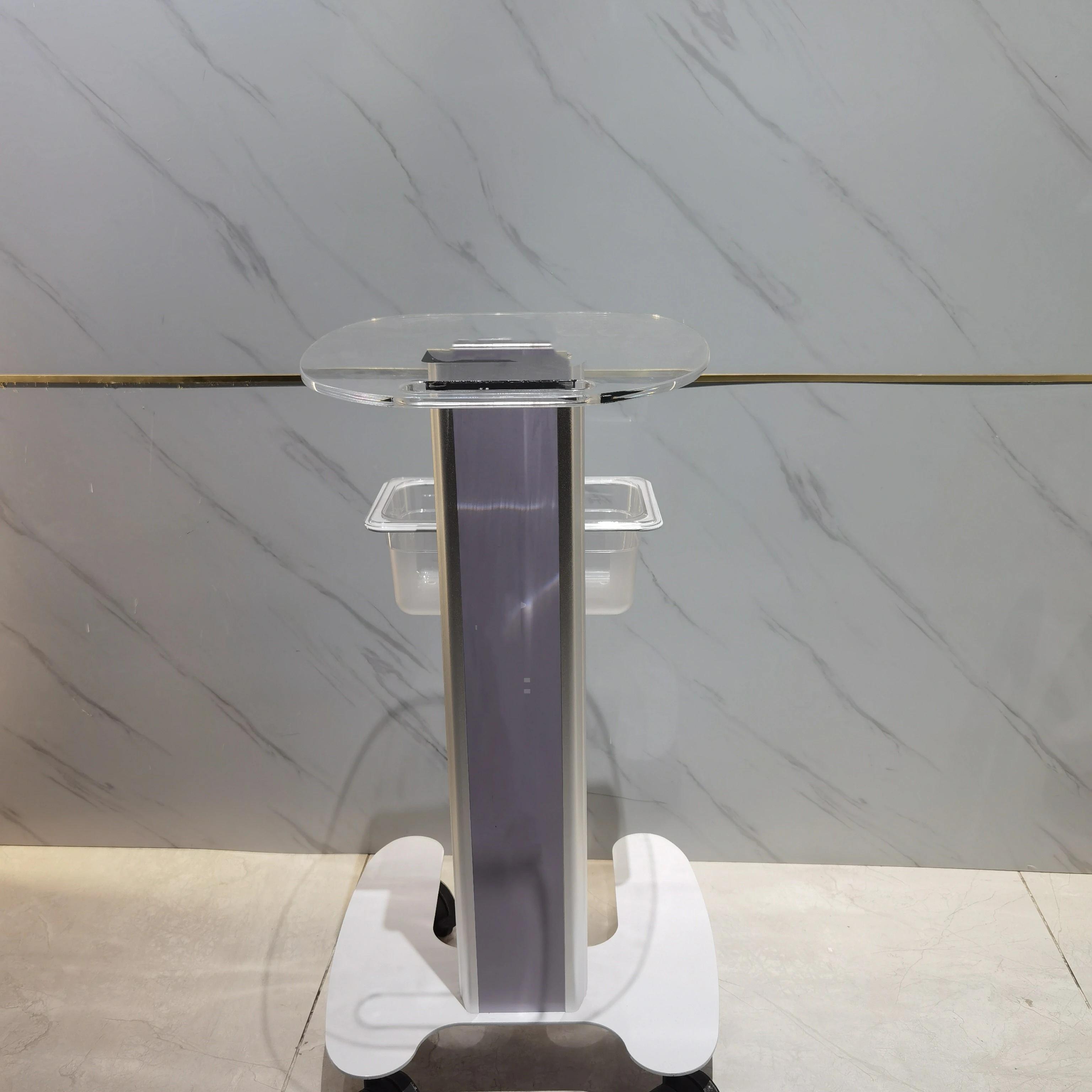 Nouveau Chariot de Salon de Beauté 2026 – Chariot Roulant sur Pieds en Aluminium avec Plateau en Boi