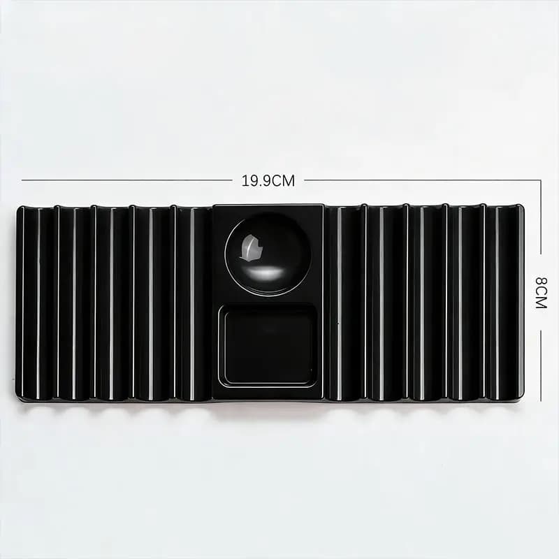 Palette de mélange pour nail art style salon avec support intégré pour stylo et pinceau – Compagnon