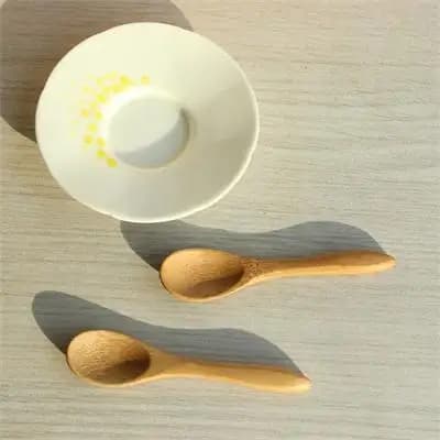 Petites mini cuillères en bois pour enfants, cuillère à condiments, miel, cuisine, 5 pièces