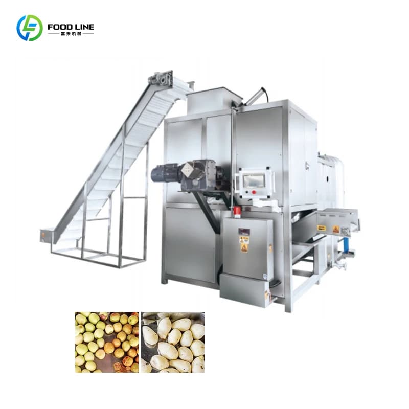 Éplucheur à vapeur rapide pour taro, pommes, pêches, poivrons, carottes, tomates – Machine commercia
