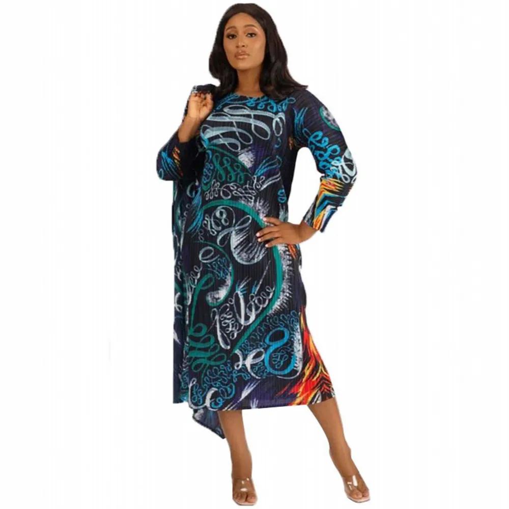 Robe Africaine à Manches 3/4 pour Femme, Tenue Sexy, Col en V, Tenue de Soirée, de Bureau, Printemps