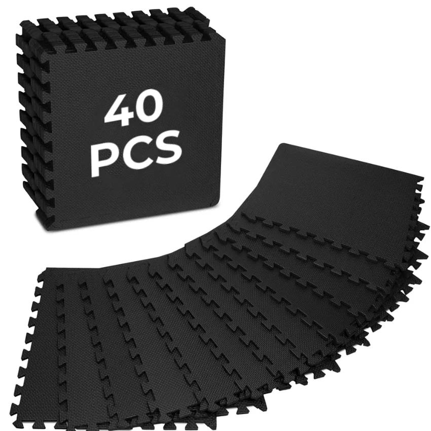 Tapis de protection confortables et amovibles, idéaux pour les sols de salle de sport, tapis de course, tapis tatami, salles de musculation, sols de piscine et Pilates - M