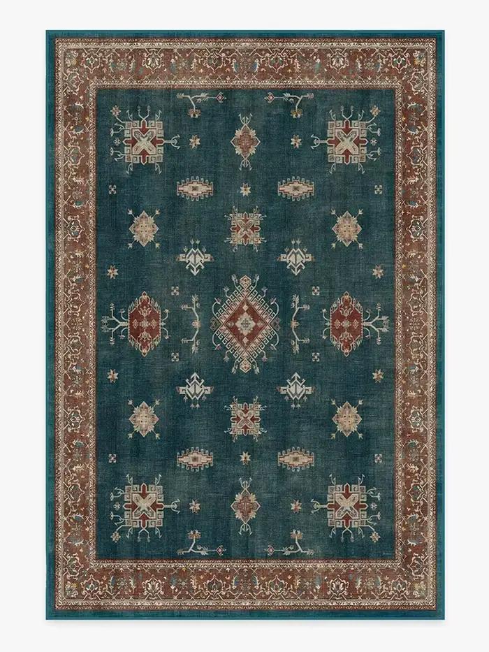Tapis de grande surface pour salon persan rétro, motif géométrique, tapis de chambre à coucher, déco