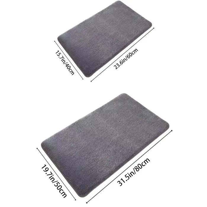Contre les virus super absorbants pour sol de salle de bain et porte, anti-Campan, velours