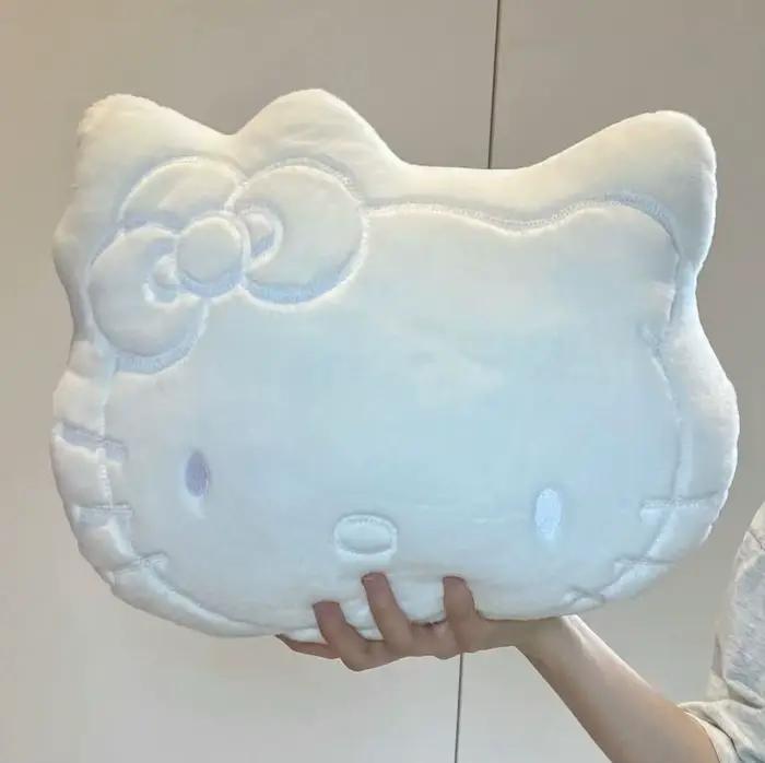 Coussin en peluche Hello Kitty, coussin moelleux et mignon pour canapé, chevet, siège de voiture, ch
