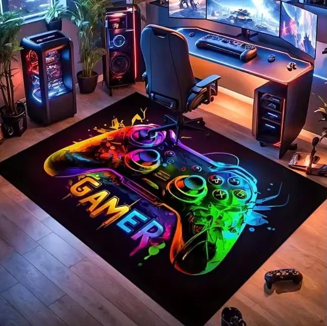 Tapis de jeu au design cool, tapis pour salle de jeux, tapis pour chambre de jeu, tapis pour salons,