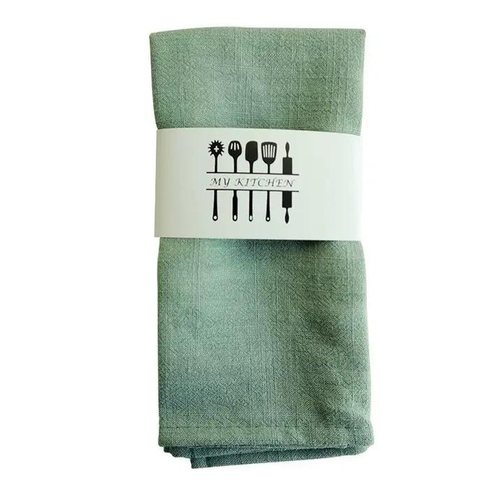 Serviettes de Table Carrées en Coton et Lin, pour Décoration de ix, Hôtel, Maison, Restaurant, 40x40
