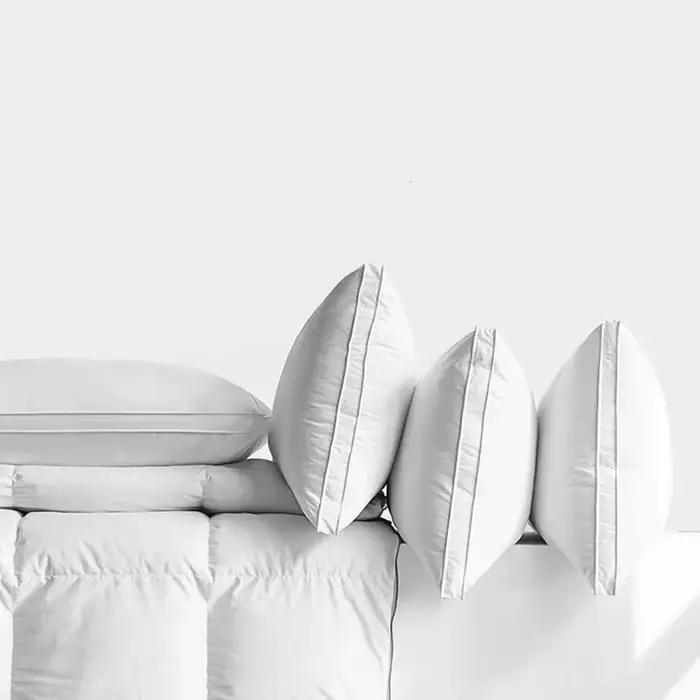 Oreiller d'hôtel 5 étoiles, oreiller de lit 100% coton, oreiller ergonomique pour le soutien du cou