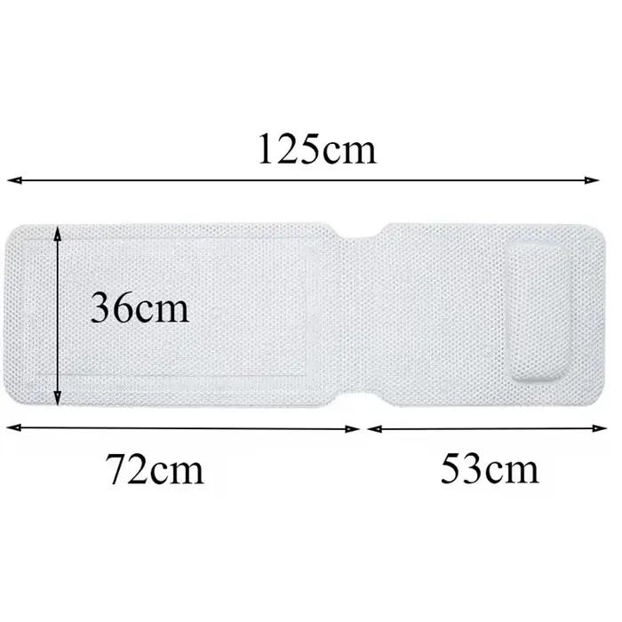 Polymères de baignoire coordonnants à ventouse, oreiller de baignoire, repos de sauna, longs oreille