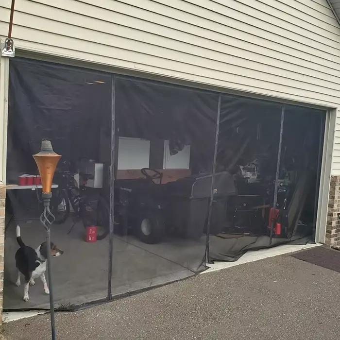 Rideau de porte de Garage magnétique de grande taille, moustiquaire de taille personnalisée, écran a
