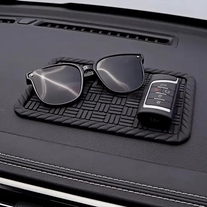 Tapis de voiture antidérapant en PVC durable - Tapis de rangement pour téléphone et clés résistant à la chaleur et au soleil