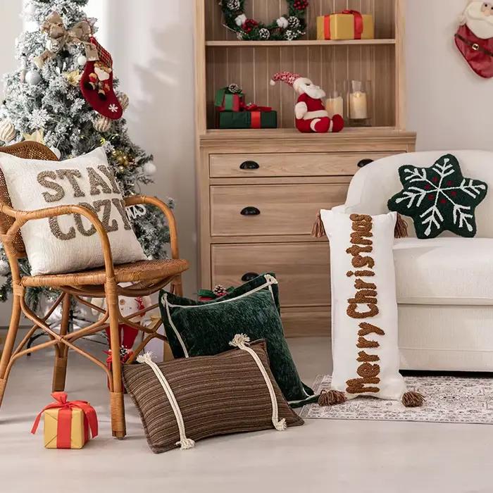 Housse de coussin de noël en forme de nouveauté moderne