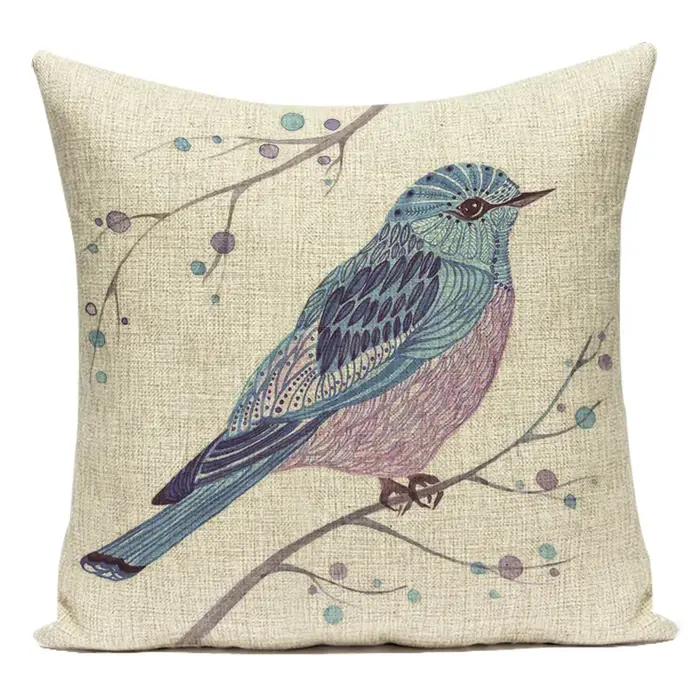 Jolie housse de coussin en Polyester à motifs de plantes