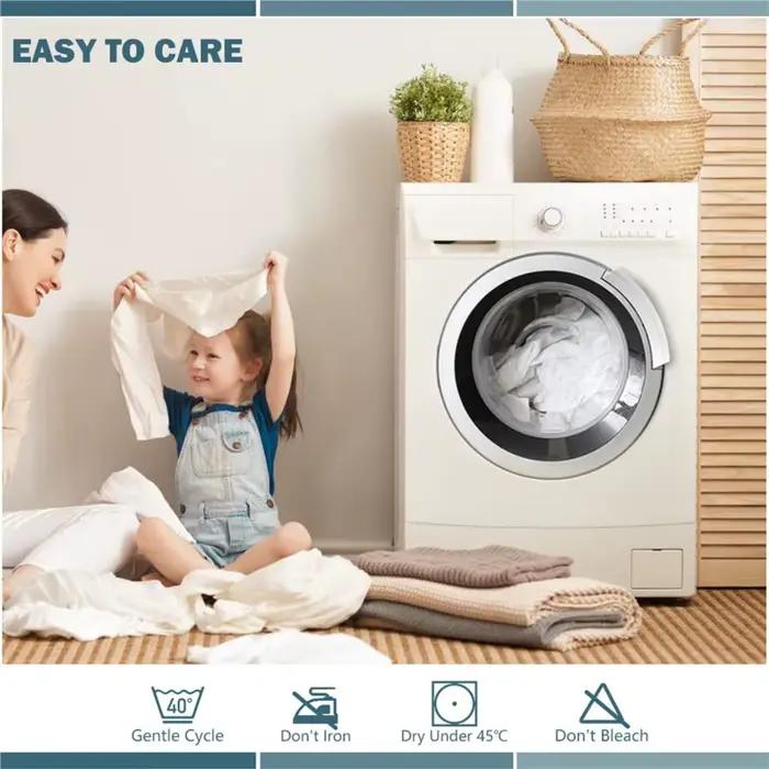 Draps de lit ajustés imperméables avec bande élastique