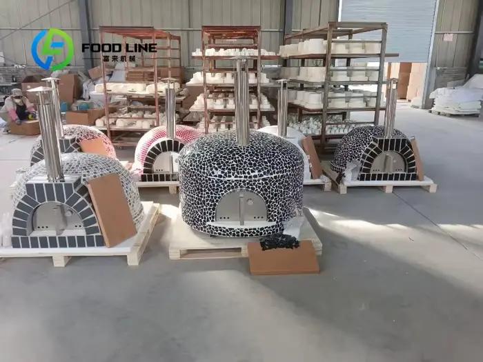 Commercial 500 ° Four à pizza professionnel de grande taille C Rock pour l'extérieur, portable, à bois