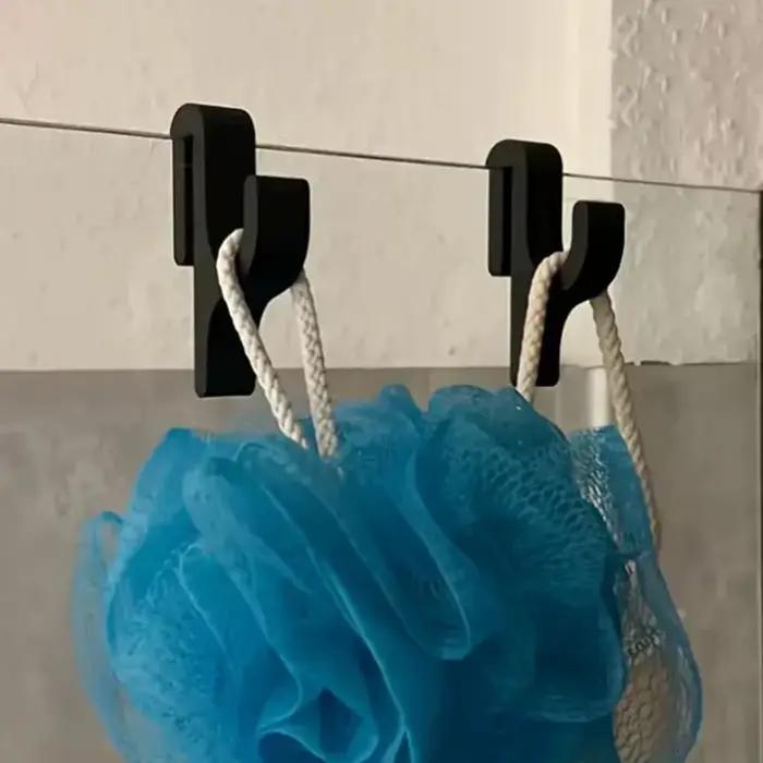 2 pièces crochets de salle de bain multifonctionnels