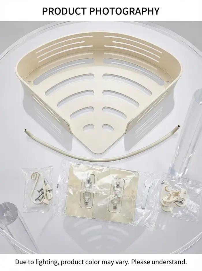 Étagère de rangement murale blanche pour salle de bain