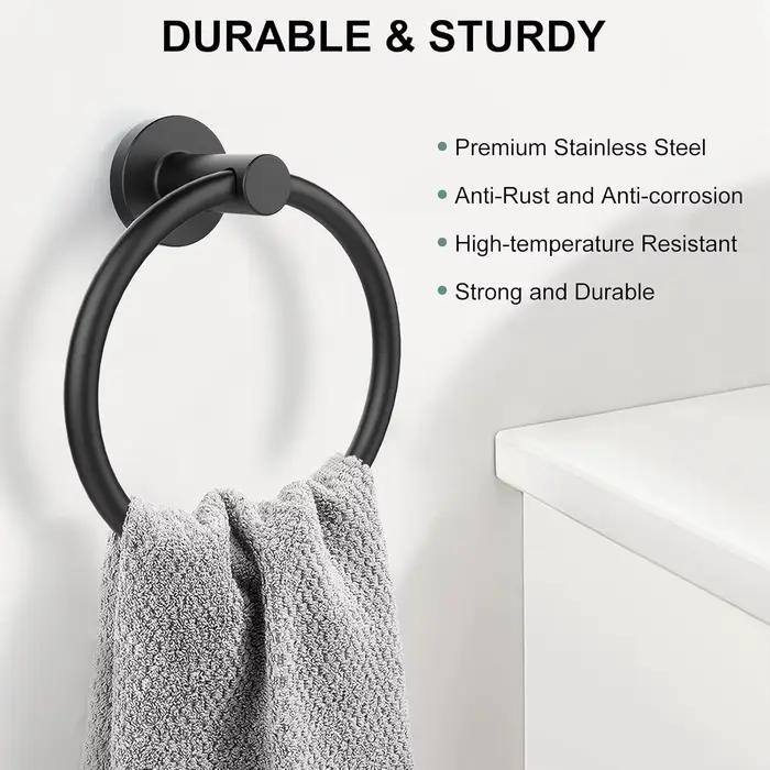 Porte-serviettes pour mur de salle de bain