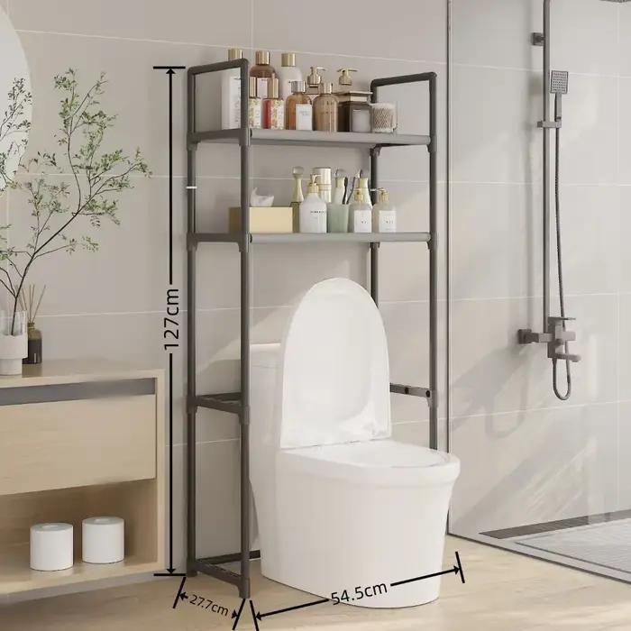 Support de rangement pour salle de bain, support pour machine à laver en plastique, salle de bain sur pied étanche domestique sans perçage
