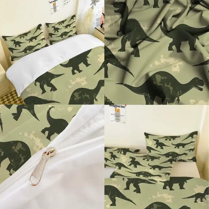 Parure de lit dinosaure dessin animé 3D
