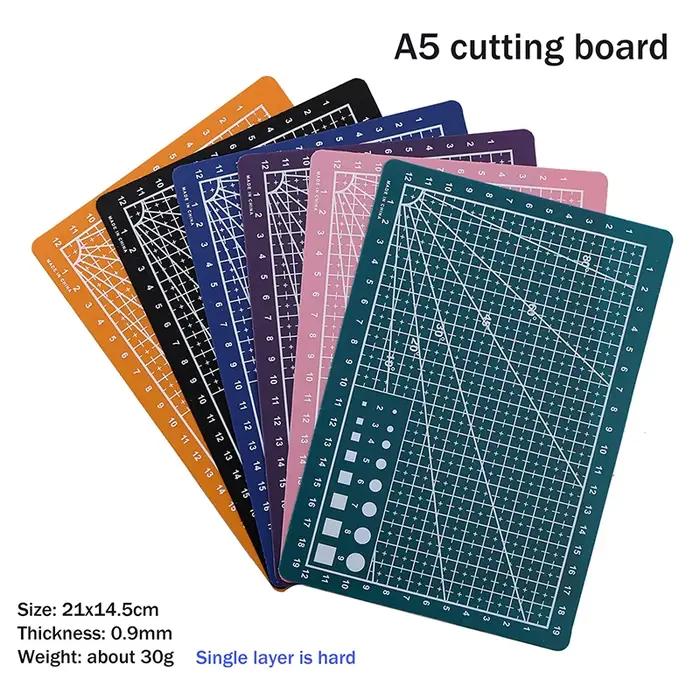 A4 A5 Cutting Mat Sewing Mat Single-sided Craft Pad Fabric Sewing And Making Cutting Board DIY Art Tool Solid Color Multi-color