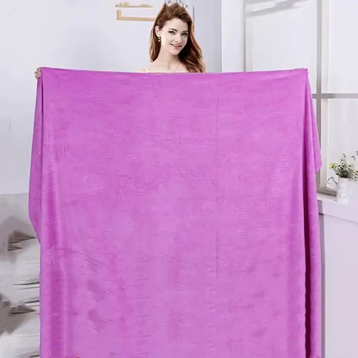 120X200CMtorchon de bain en microfibre épais de haute qualité