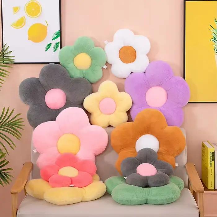Coussin en forme de fleur à cinq pétales rembourré 12/35 cm