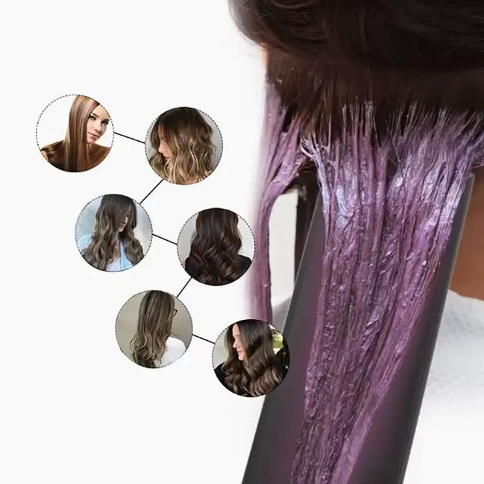 Planche de coloration pour salon avec plaque de mèches et kit de peignes et brosses de coloration professionnels, idéal pour les tâches de coloration des coiffeurs