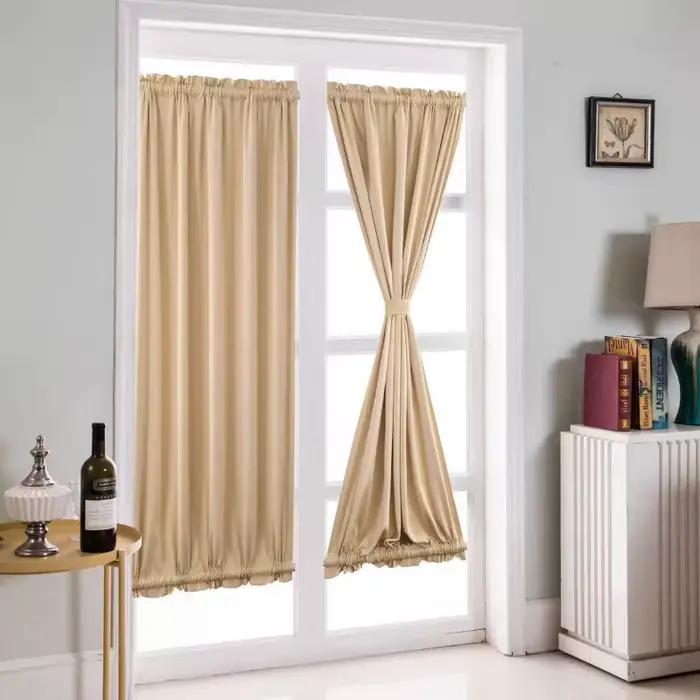 Rideaux de Porte à Tringle de Style Français