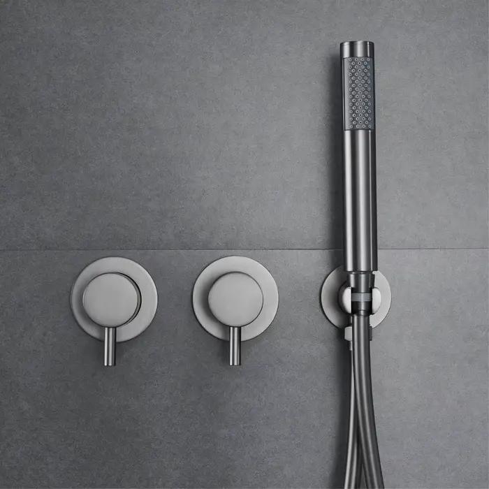 AITANA – système de douche minimaliste en Nickel brossé