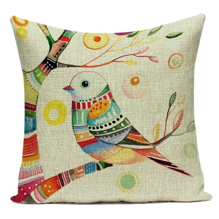 Jolie housse de coussin en Polyester à motifs de plantes