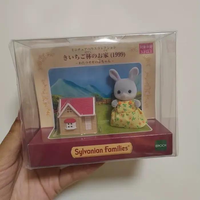 Sylvanian Families Anime Figure Ensemble de meubles pour enfants, figurines d'action, modèle Kawaii, pendentif, cadeau d'anniversaire mignon, jouets pour filles