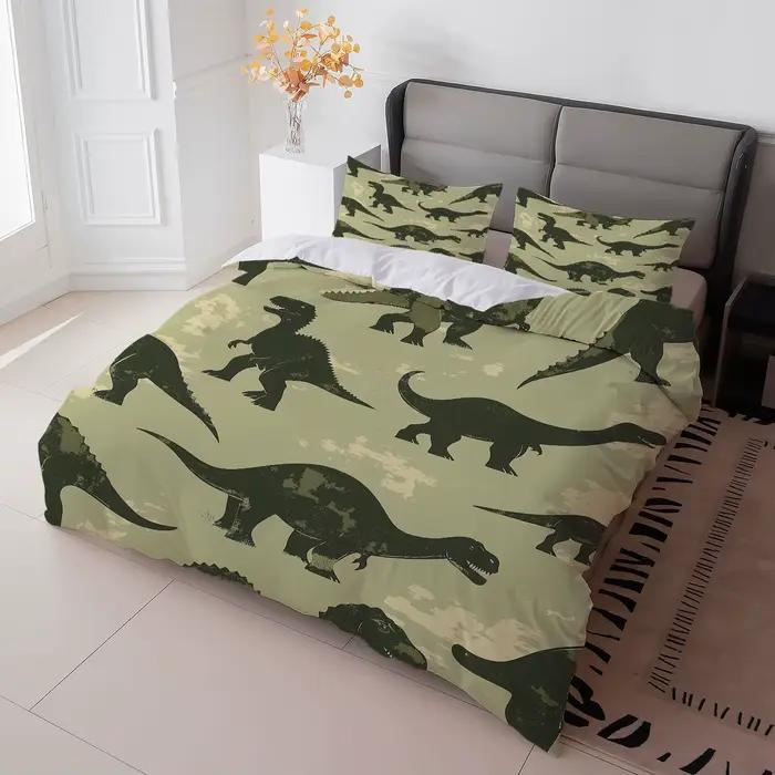 Parure de lit dinosaure dessin animé 3D