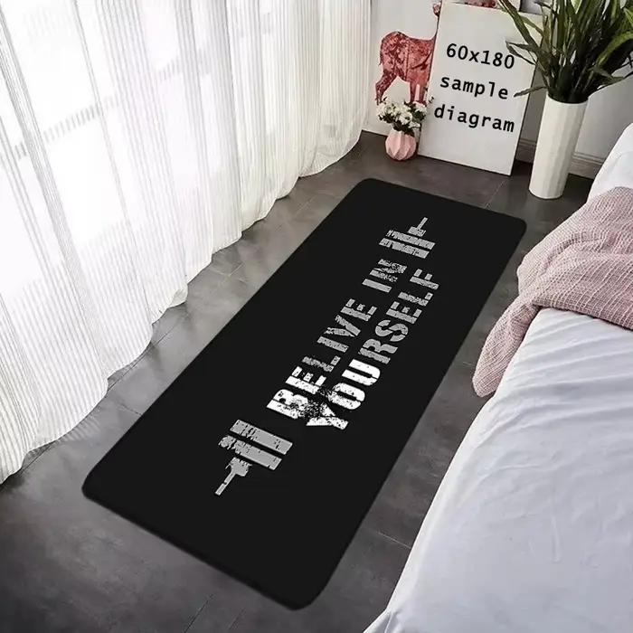 Tapis de sol antidérapant pour exercices de gymnastique, pour entrée, cuisine, absorbant l'eau, tapis de chevet, couloir, décoration de la maison