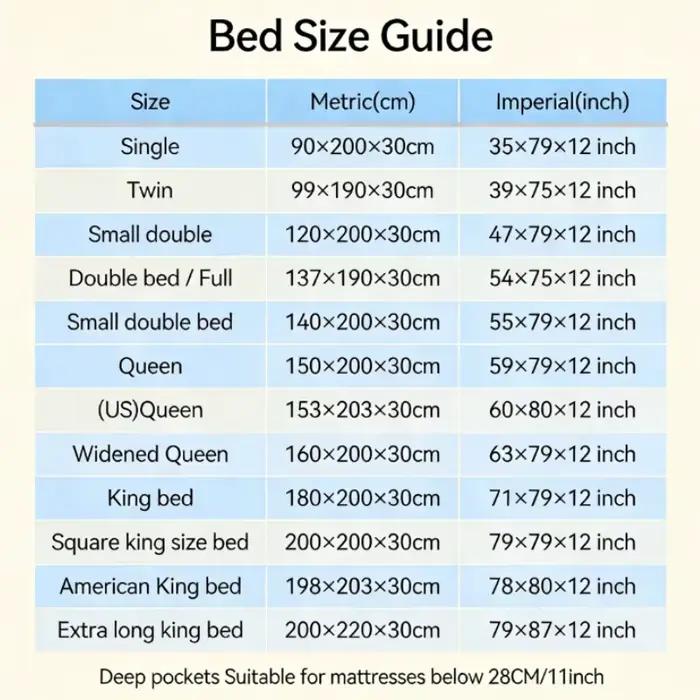Nouvelle drap-housse en microfibre brossée gaufrée à poches profondes 360 ° Housse de matelas élastique tout autour