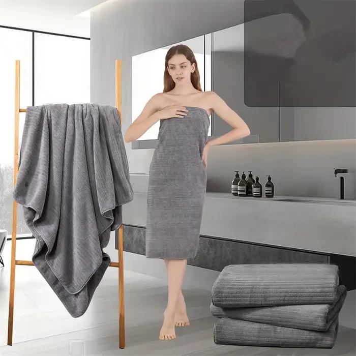 Serviette de bain extra large en fibres ultra douces et ultra fines