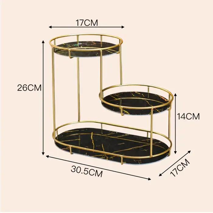 Support de rangement de salle de bain de luxe léger