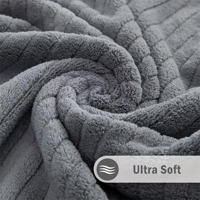 Serviette de bain extra large en fibres ultra douces et ultra fines