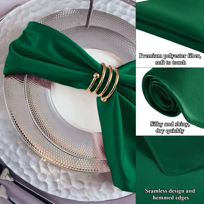 Serviettes de Table en Satin de noël
